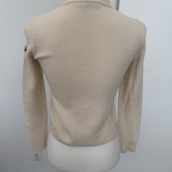 Moncler Girls Off White Puffer Winter Ski Fall Zip Jacket - Picture 5 of 16